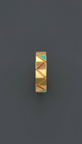 Geometric Polished Gold Ring